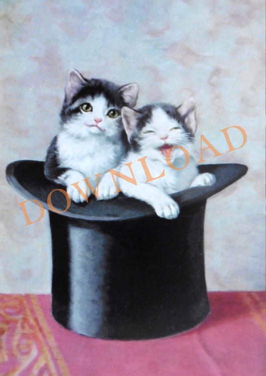 Digital Download: Top Hat Cats