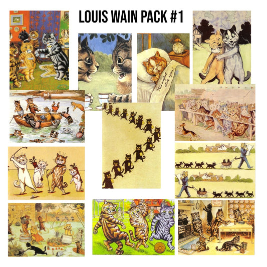 Louis Wain Cat Trade Pack #1
