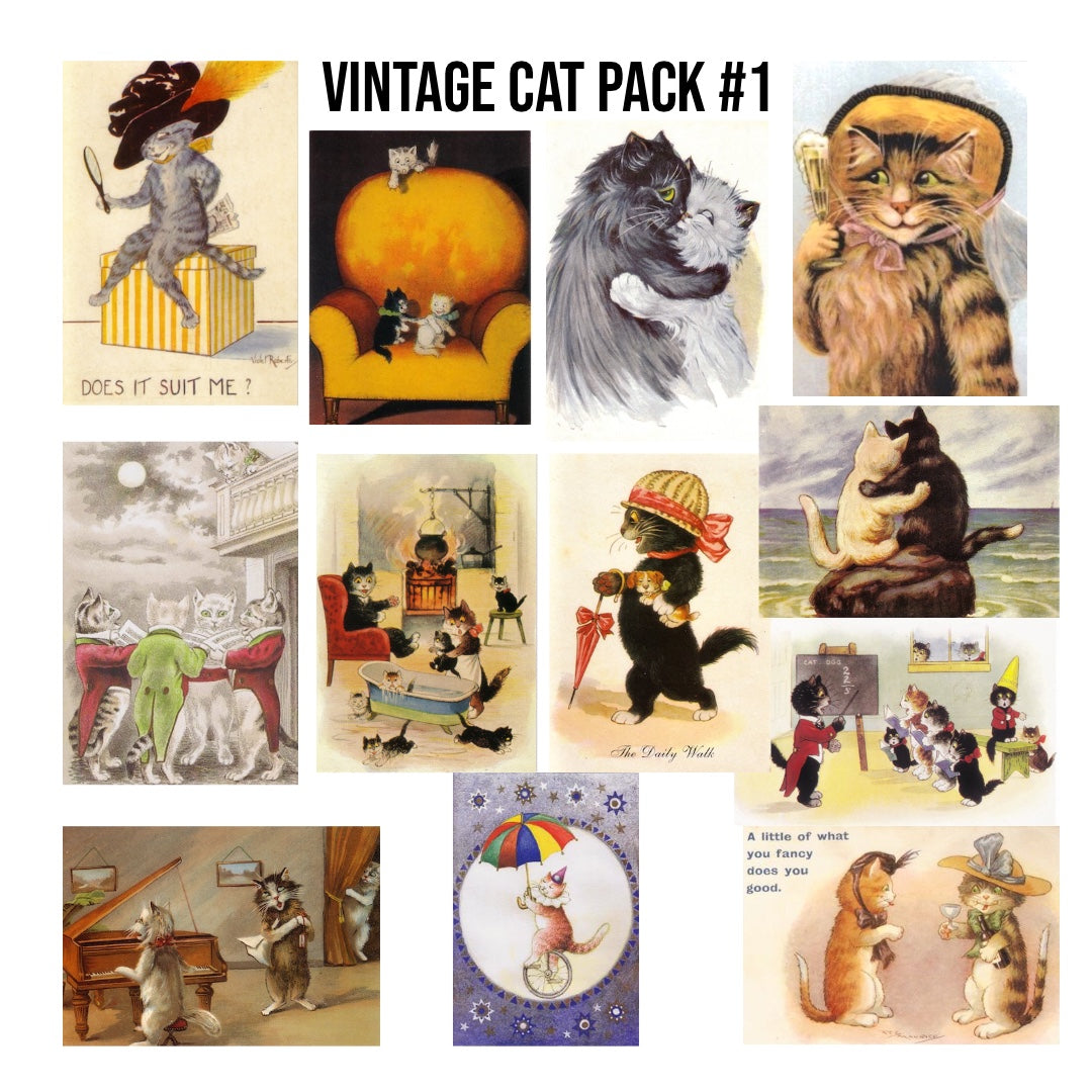 Vintage Cat Trade Pack #1