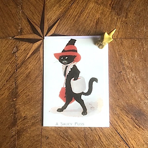 Vintage Fashion Cat Pack - 7 Greeting Cards