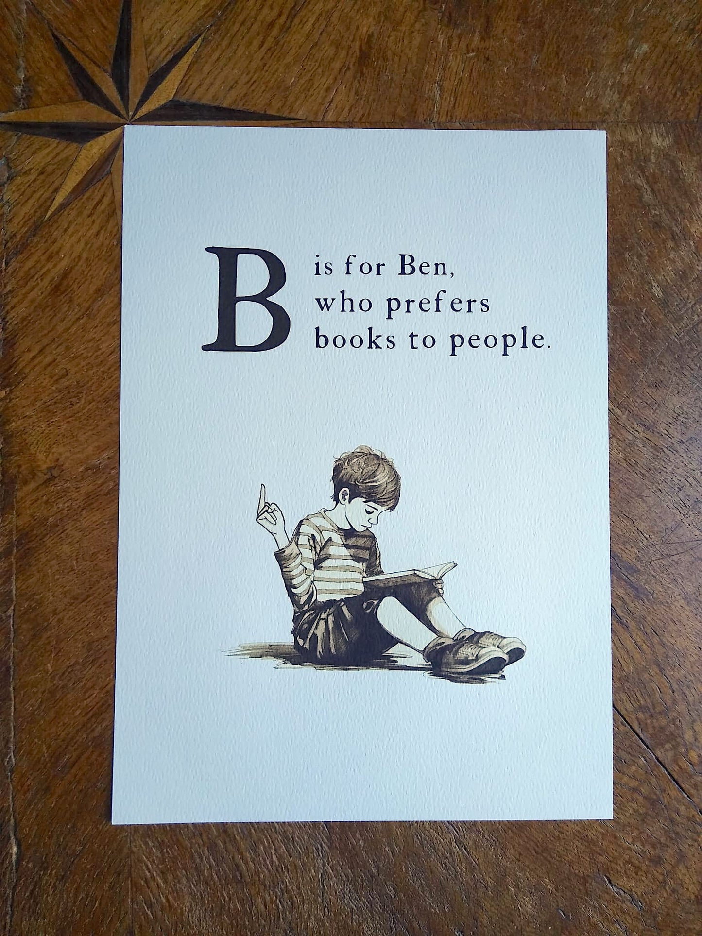 B is for Ben A4 Art Print