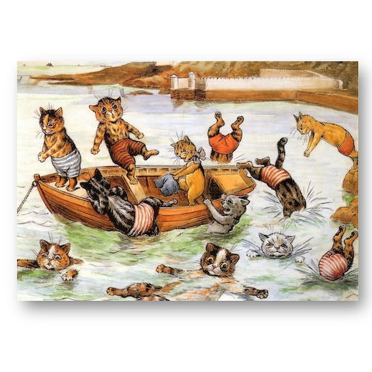 The Boating Party by Louis Wain