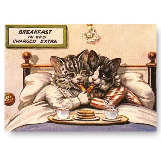 Cats Breakfast in Bed