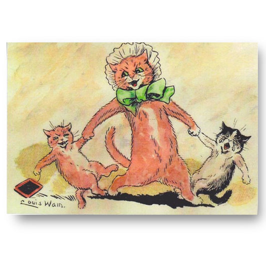 First Day at School by Louis Wain