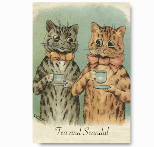 Tea and Scandal by Louis Wain