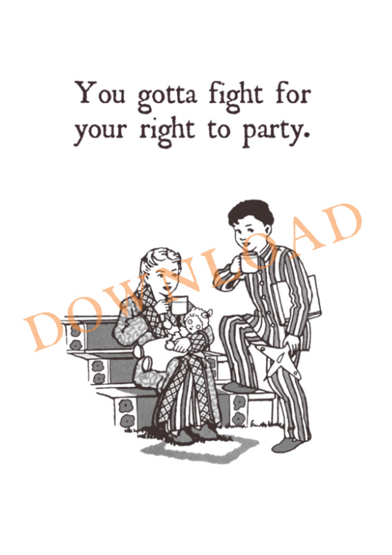 You Gotta Fight For Your Right To Party - Digital Download