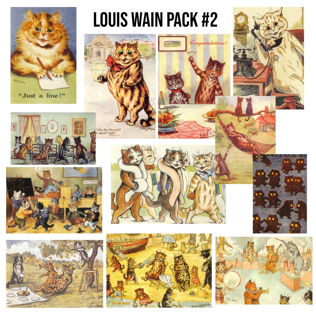 Louis Wain Cat Trade Pack #2