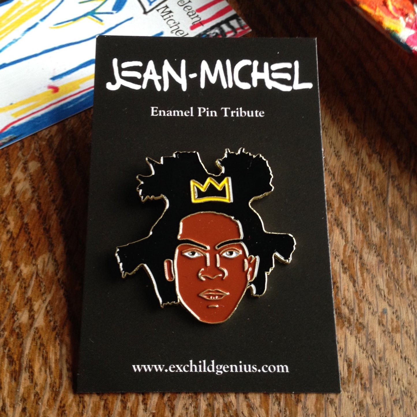 Basquiat Enamel Pin Badge Art History Lapel