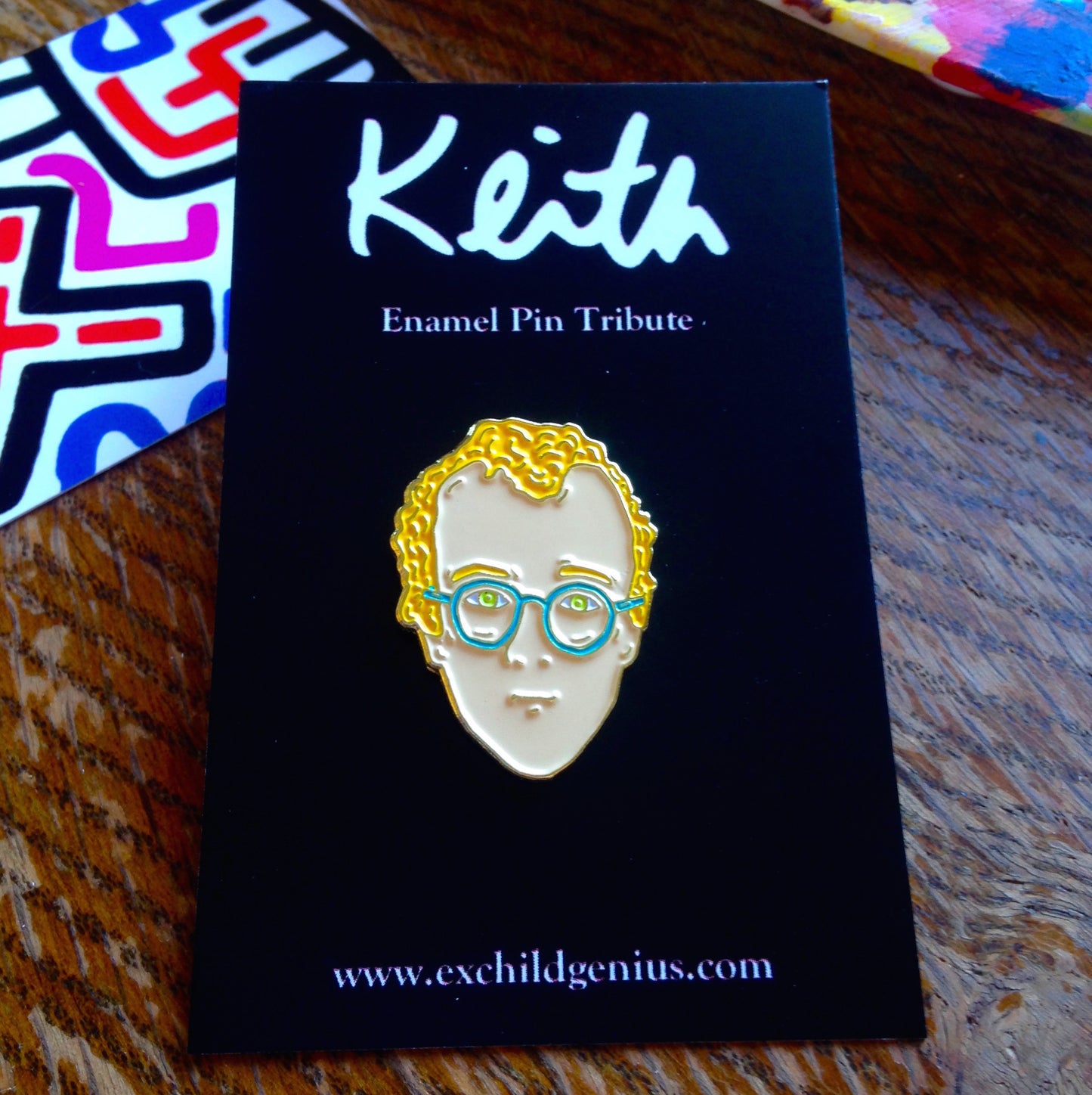 Keith Haring Enamel Pin Badge Art History