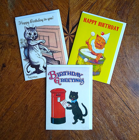 Happy Birthday Cats! Mini Pack - 3 cards